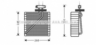 AVA QUALITY COOLING fdv271 -  Испаритель, кондиционер